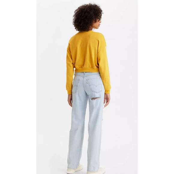 Levi’s Silver Tab 94 Baggy Jean Women Sz 30x31 Distressed Denim Box A - Picture 4 of 7